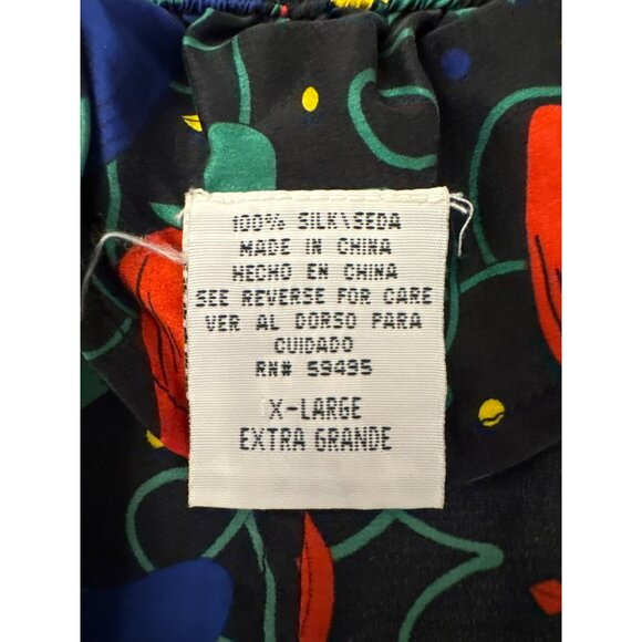 Mens 100% Silk Boxer Shorts Size XL Christmas Lights Holiday Vintage - Picture 2 of 4